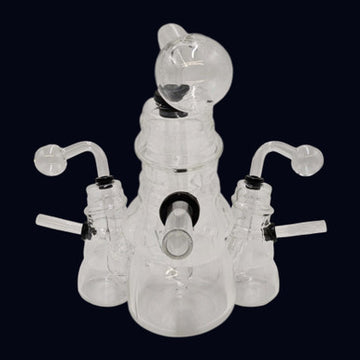Double Skull Glass Oil Burner Pipes