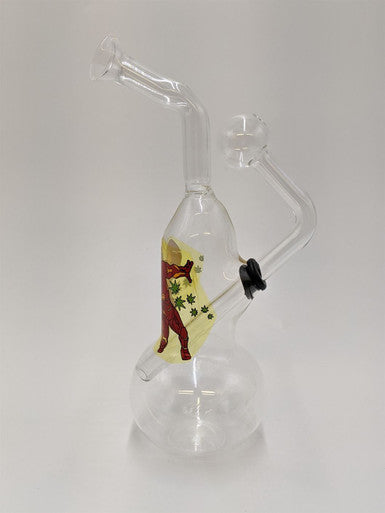 Glass Bottle Oil Burner Bubbler Rig
