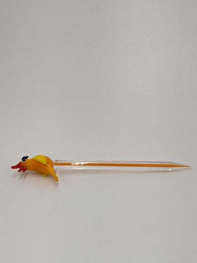 Glass Dabber With Bird Head
