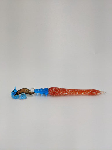 Glass Dabber With Seahorse Head