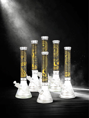 Glass Water Pipes 7MM Extra Heavy Beaker 17IN