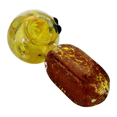 Golden Brickwork Glass Pipe