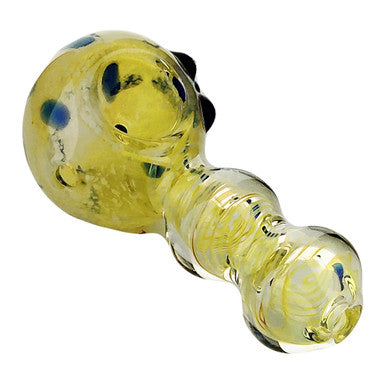 Golden Bubble Glass Pipe