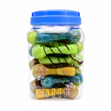 5" Frit Color Round Spoon Jars (25 Count)