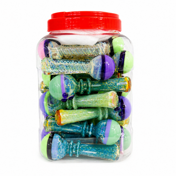 5.5" Mix Spoon Hand Pipes Jars (30 Count)