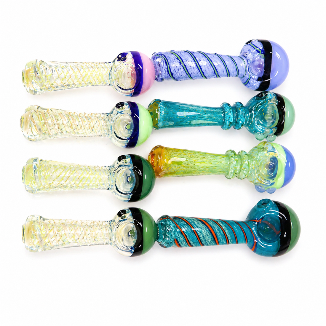 5.5" Mix Spoon Hand Pipes Jars (30 Count)