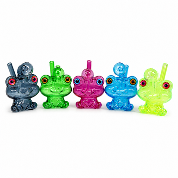 Cute Big Eyes Frog Shape Oil Burner Pipes