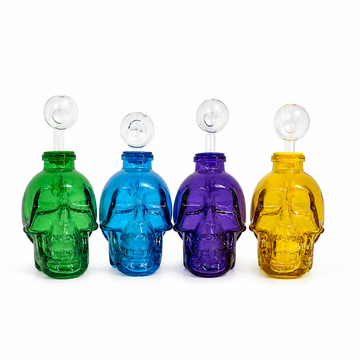 Small Human Skull Oil Burner Pipes