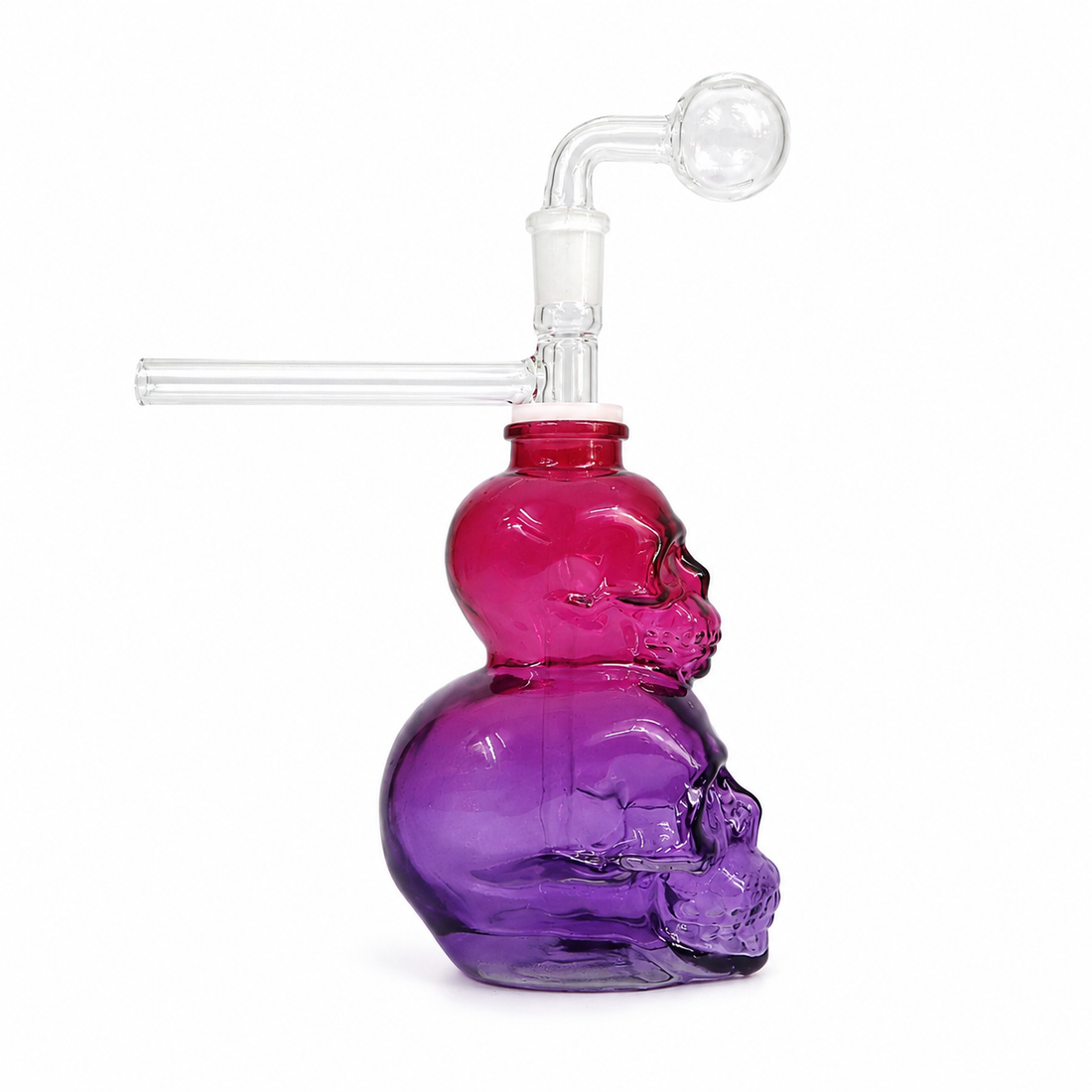 2 Story Human Skull Oil Burner