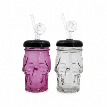 Human Skull Glass Oil Burners