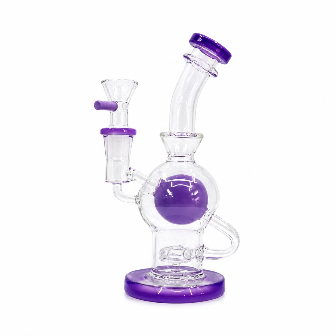 Color Accent Glass Water Pipe with Showerhead Perc – Multiple Colors