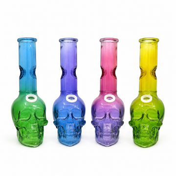 Human Skull Bong oil Burner Pipes