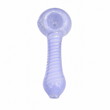 3" Solid Color Spiral Swirl Glass Hand Pipe