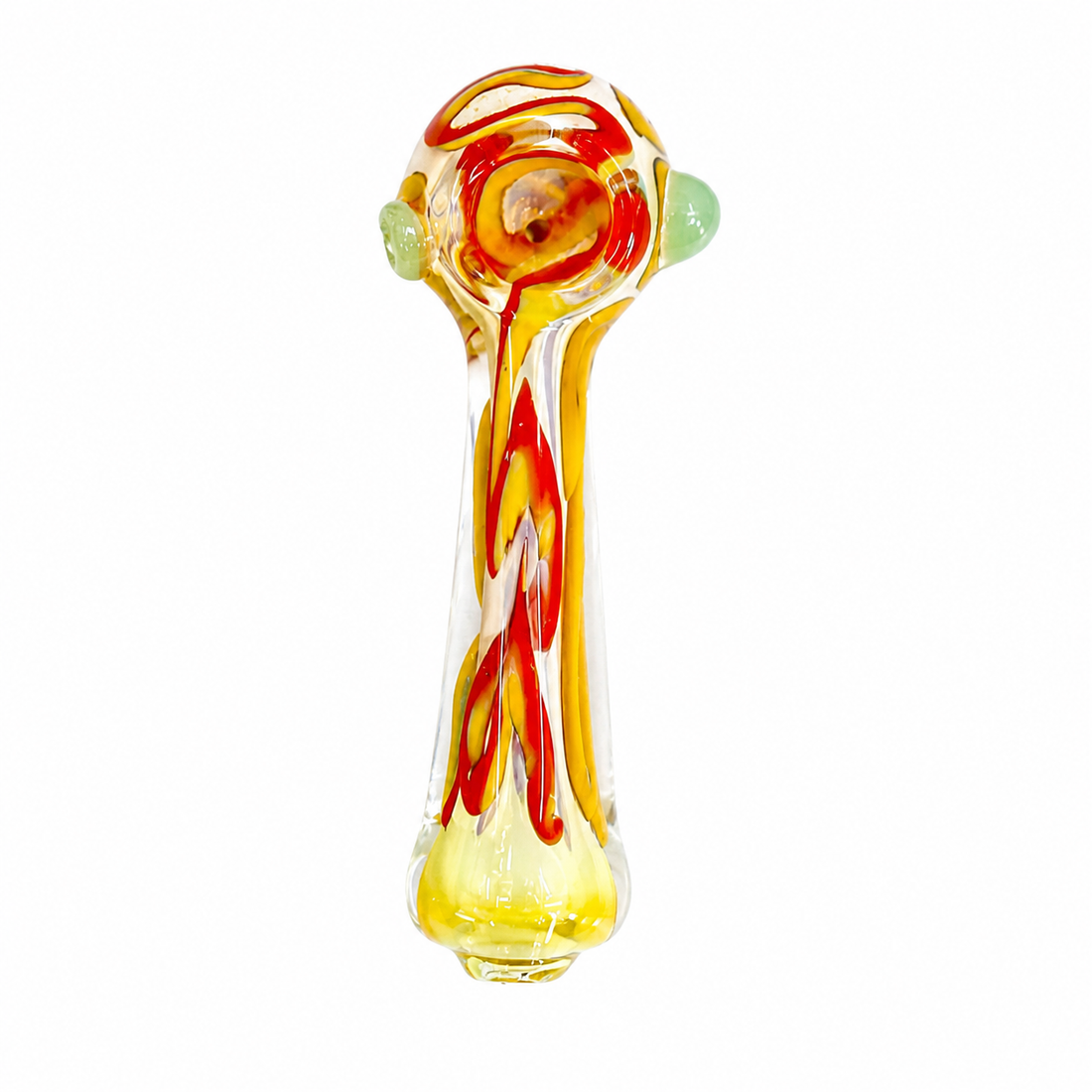 3.5" Multicolor Swirl Striped Glass Spoon Pipes