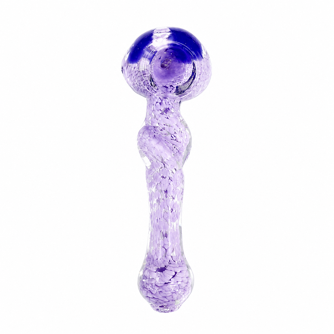 5" Color Frit Head Wrap Glass Spoon Pipes