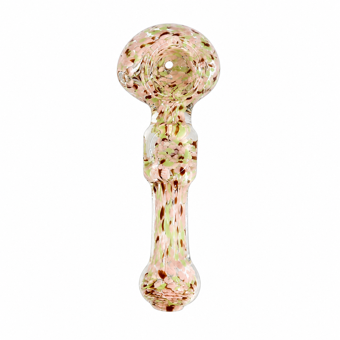 5" Multicolor Frit Glass Spoon Pipe – Assorted Colors