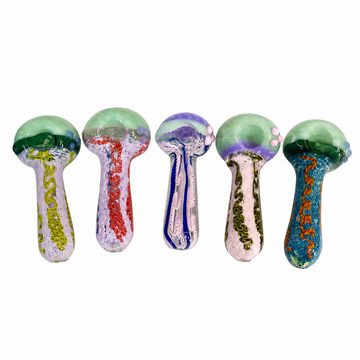 4.5" Mushroom Marble Accent Hand Pipes