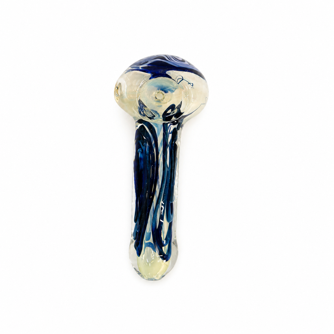 4.5" Color Swirl Fumed Glass Spoon Pipes