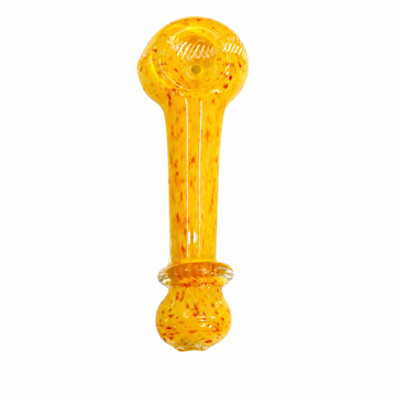3" Frit & Striped Line Accent Glass Spoon Pipe