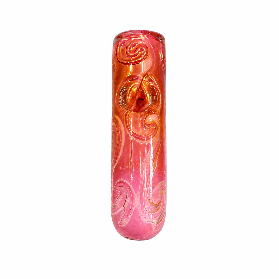 5.5" Raised Scrollwork Steamroller Glass Pipes