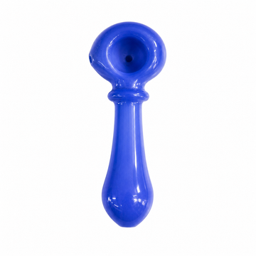 3" Solid Opaque Glass Spoon Pipe with Ring Neck