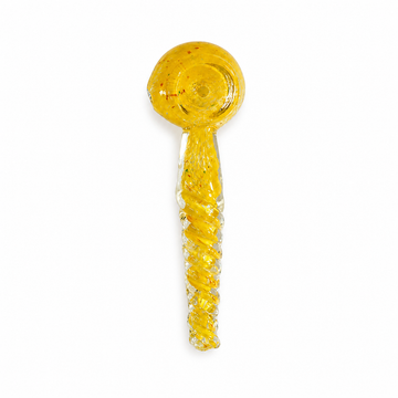 3" Solid Color Twisted Spiral Glass Hand Pipe