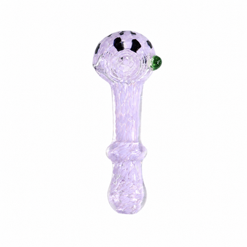 3" Frit & Confetti Glass Spoon Pipe with Ring Neck