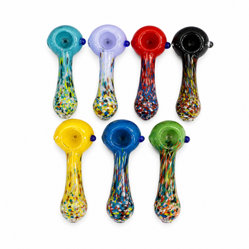 3" Colorful Confetti Glass Hand Pipe
