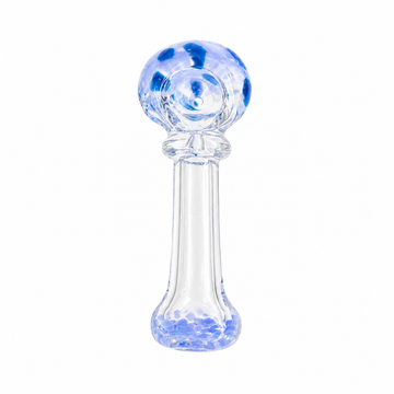 3" Spotted Bulb Glass Spoon Pipe