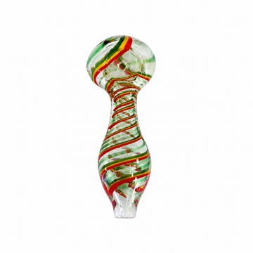 3" Candy Swirl Glass Hand Pipe