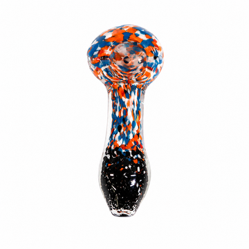 3.5" Two-Tone Frit & Solid Glass Hand Pipe