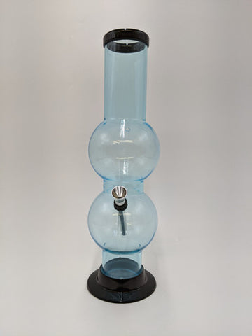 Plastics Double Bubble Acrylic Water Pipe