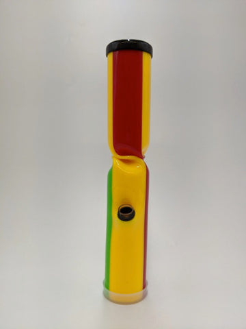 Colorful Custom Build Twisted Glass Tube Bong