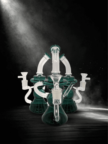 14-Inches Glass Beaker Recycler Smoking Water Pipe/Bong