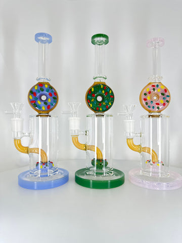 10” Colorful  Donut Water Pipe