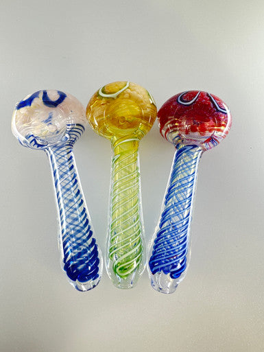 4” Color Spiral Grit Head Spoon