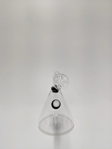 CLEAR GLASS SMOKING TRIANGLE OIL Burner Bong