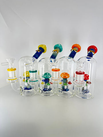 9” Fancy Mushroom Water Pipe