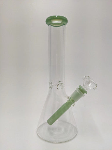 Lotus Glass Bong Water Pipe Dabrig Hookah Beaker Bong