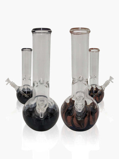 Lotus Glass Smoking Pipe with Ice Percolator | Hookah Pipes