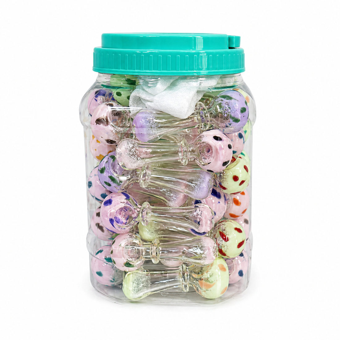 Lotus Glass 3" Frit Rim Spoon Jar (45 Count) Wholesale Supplier