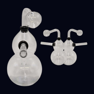 Oil Rigs Mini transparent Glass Bongs Hooakahs