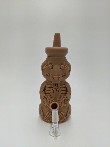 Silicone Honey Bear Skeleton Water Pipe