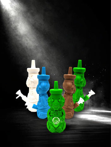Silicone Honey Bear Skeleton Water Pipe
