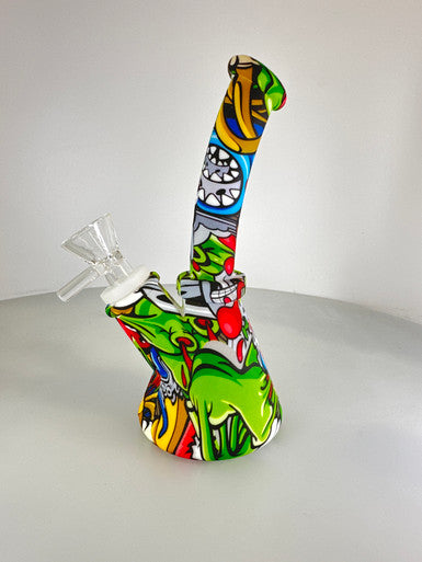 Water Transfer Printing Silicone Water Pipe