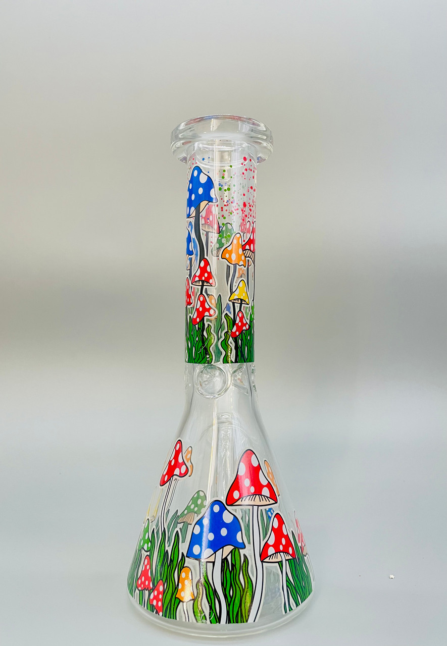 Clear Glass Mushroom Beaker