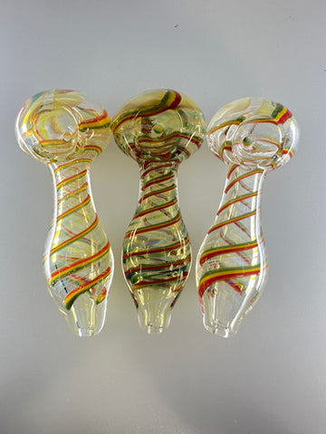 3.5” Rasta Spiral Spoon