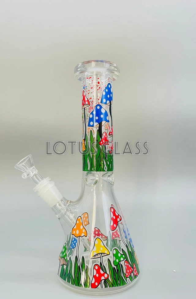 Watermarked - Clear Glass Mushroom Beaker