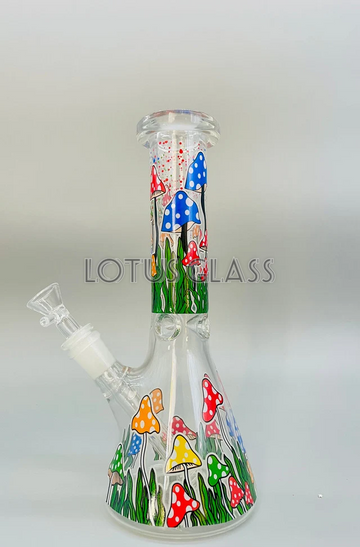 Watermarked - Clear Glass Mushroom Beaker